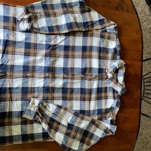 Mens flannel button down shirt